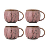 Rayen Stoneware Mugs 390ml Set of 4 - Pink