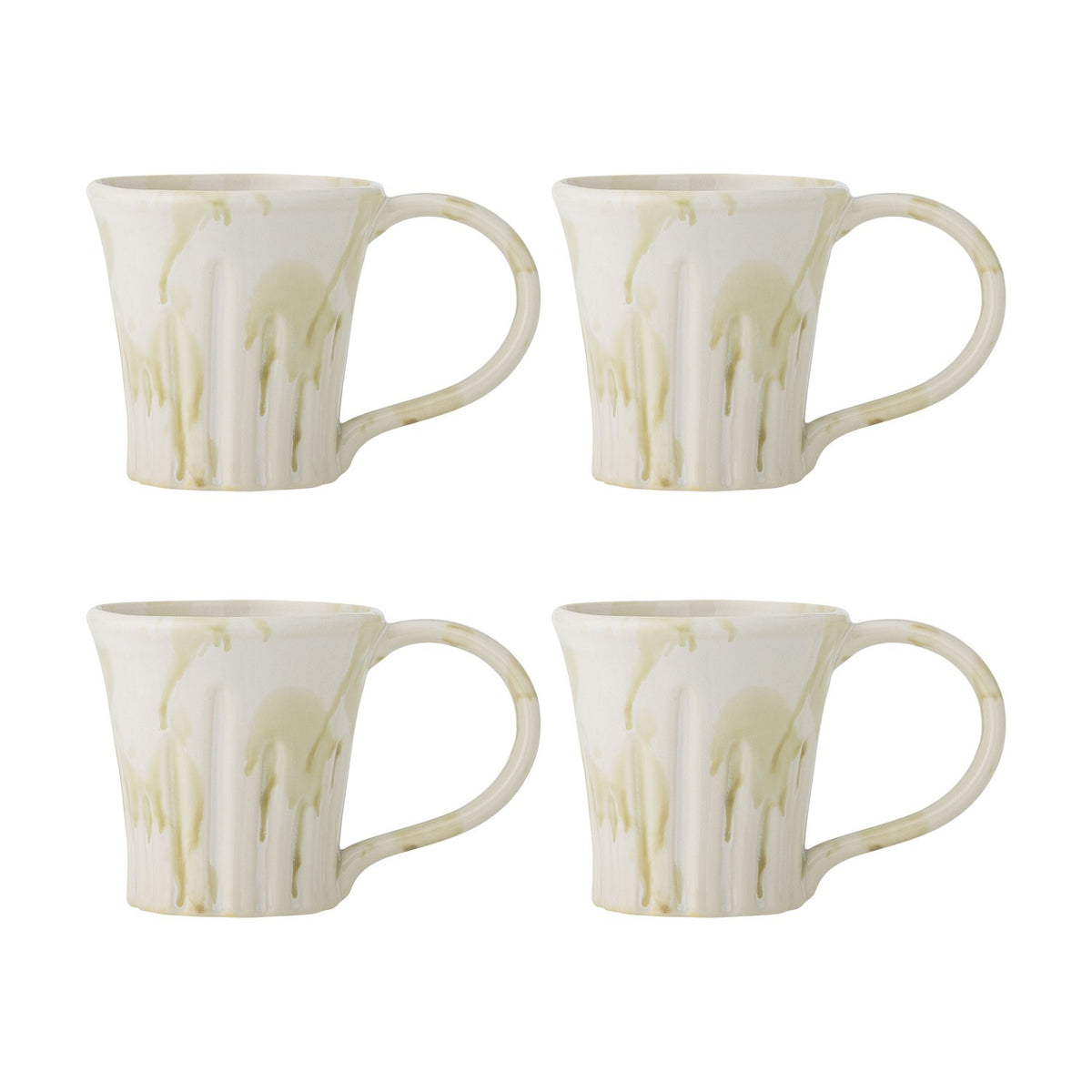 Joseph Green Stoneware Mugs 260ml Set of 4 - Multi