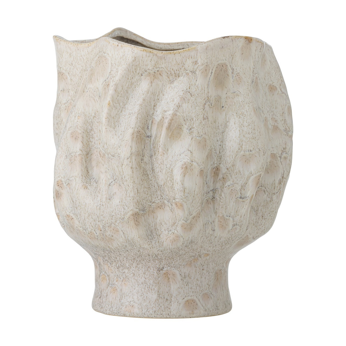 Adair Stoneware Vase 24cm - White