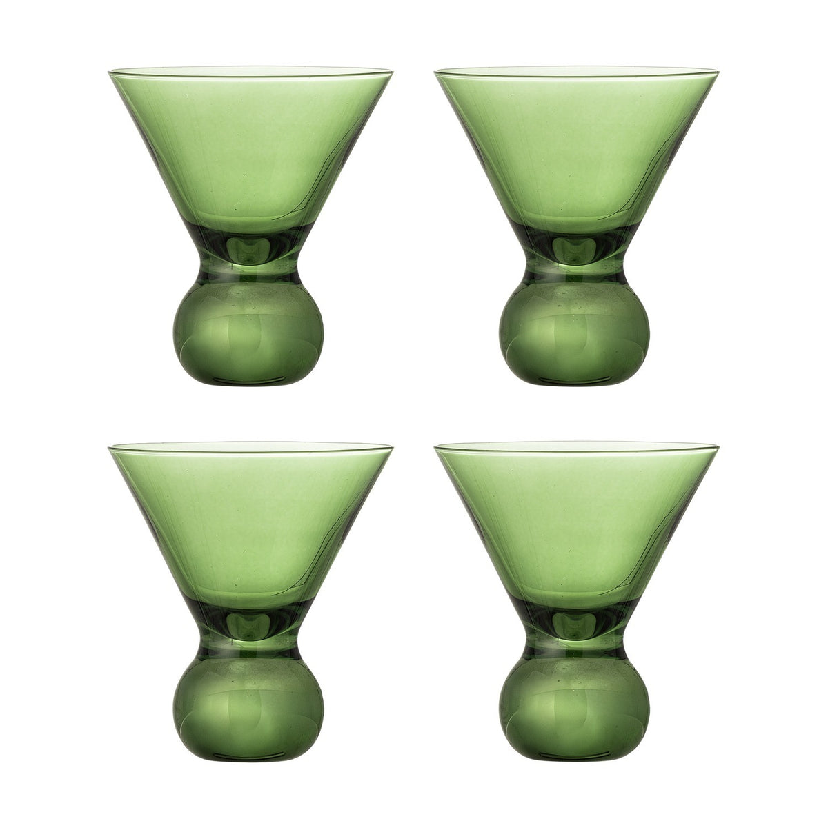 Corliss Cocktail Glasses Set of 4 - Green