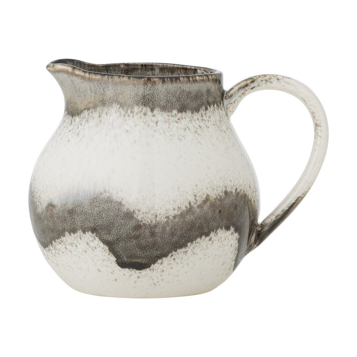 Paula Wavy Stoneware Milk Jug 435ml - White
