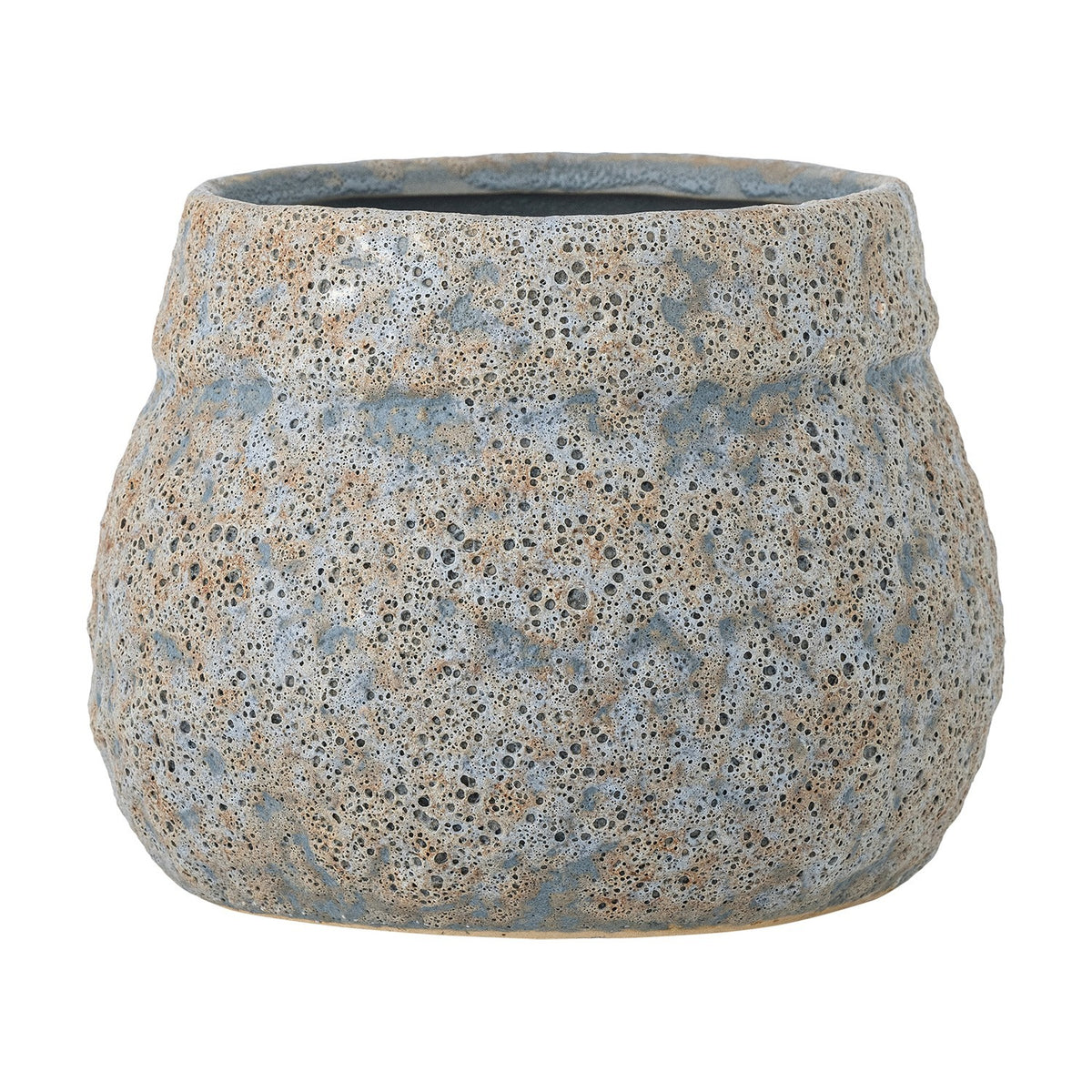 Mayia Speckled Stoneware Plant Pot - Grey