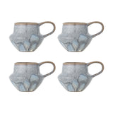 Bessie Round Stoneware Mugs 300ml Set of 4 - Blue