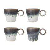 Nigel Stoneware Mugs 300ml Set of 4 - Blue