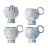 Avonlea Round Stoneware Cups 250ml Set of 4 - Blue
