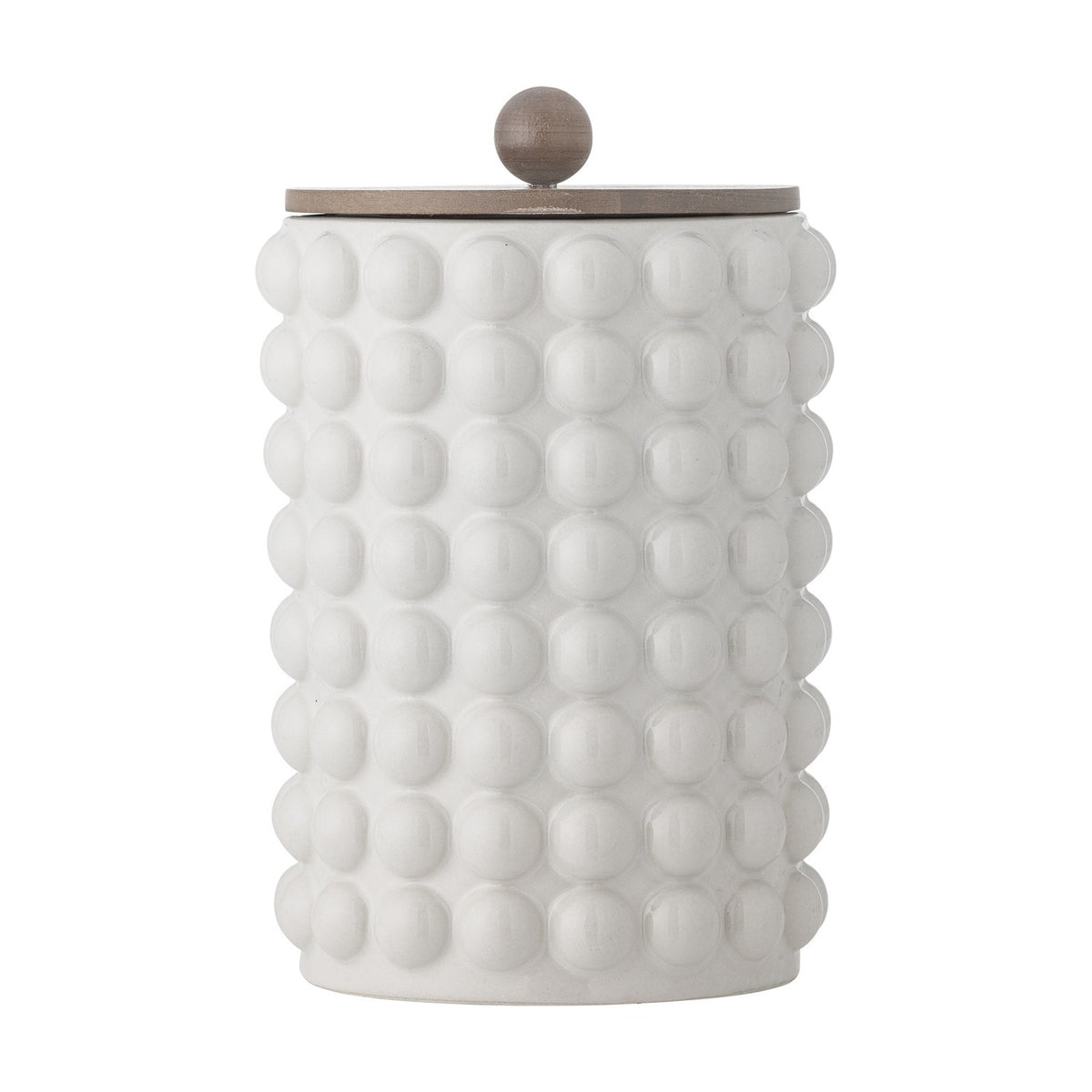 Madge Stoneware Storage Jar with Lid 2550ml - White