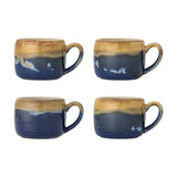 Sheen Stoneware Cups 400ml Set of 4 - Blue