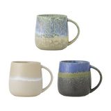 Cloe Stoneware Mugs 400ml Set of 3 - Multi