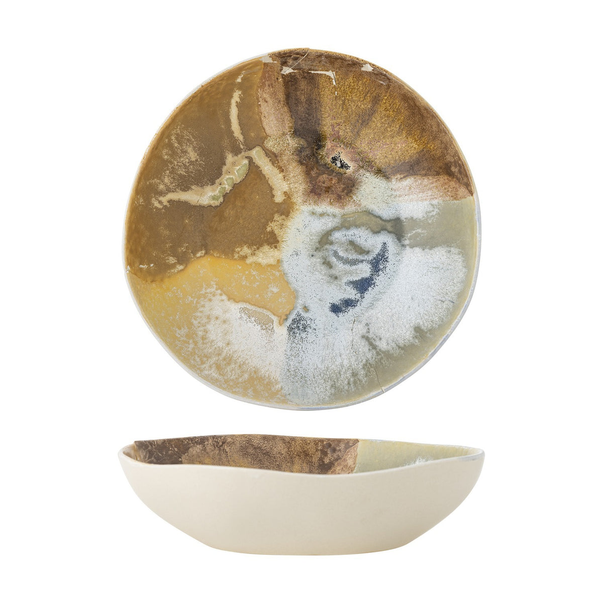 Lacey Stoneware Bowl 26.5cm - Multi