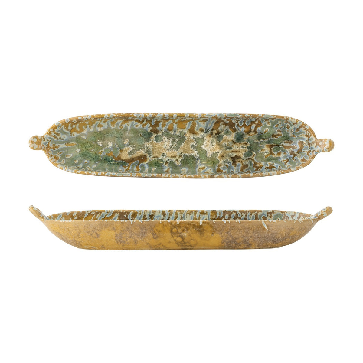 Milani Stoneware Platter 34x7.5cm - Green