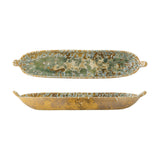 Milani Stoneware Platter 34x7.5cm - Green