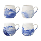 Lyre Stoneware Cups 250ml Set of 4 - Blue