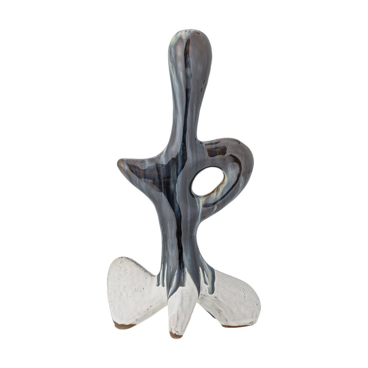 Harlan Stoneware Ornament - Blue