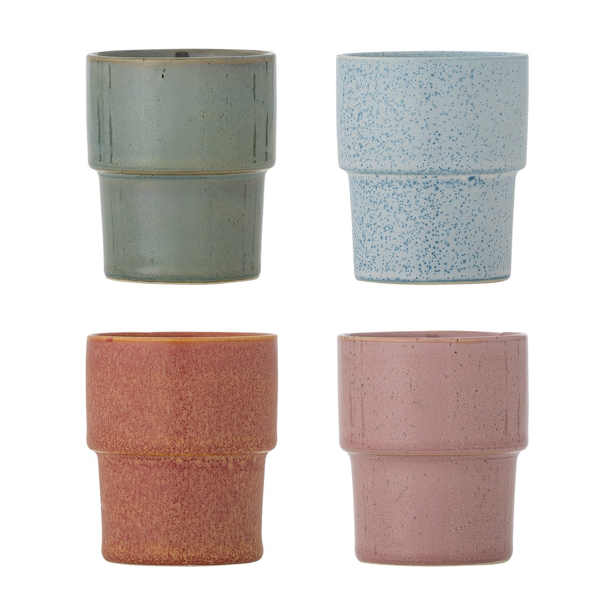Ewan Speckled Stoneware Cups 150ml Set of 4 - Multi
