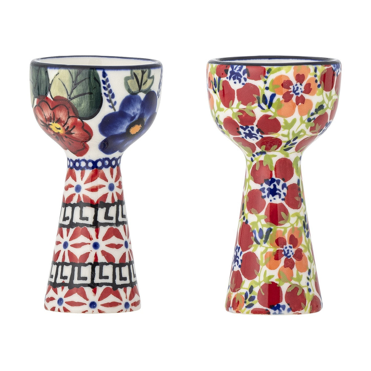 Florist Stoneware Egg Cups Set of 2 - Multi