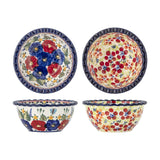 Florist Floral Stoneware Bowls 13cm Set of 2 - Multi