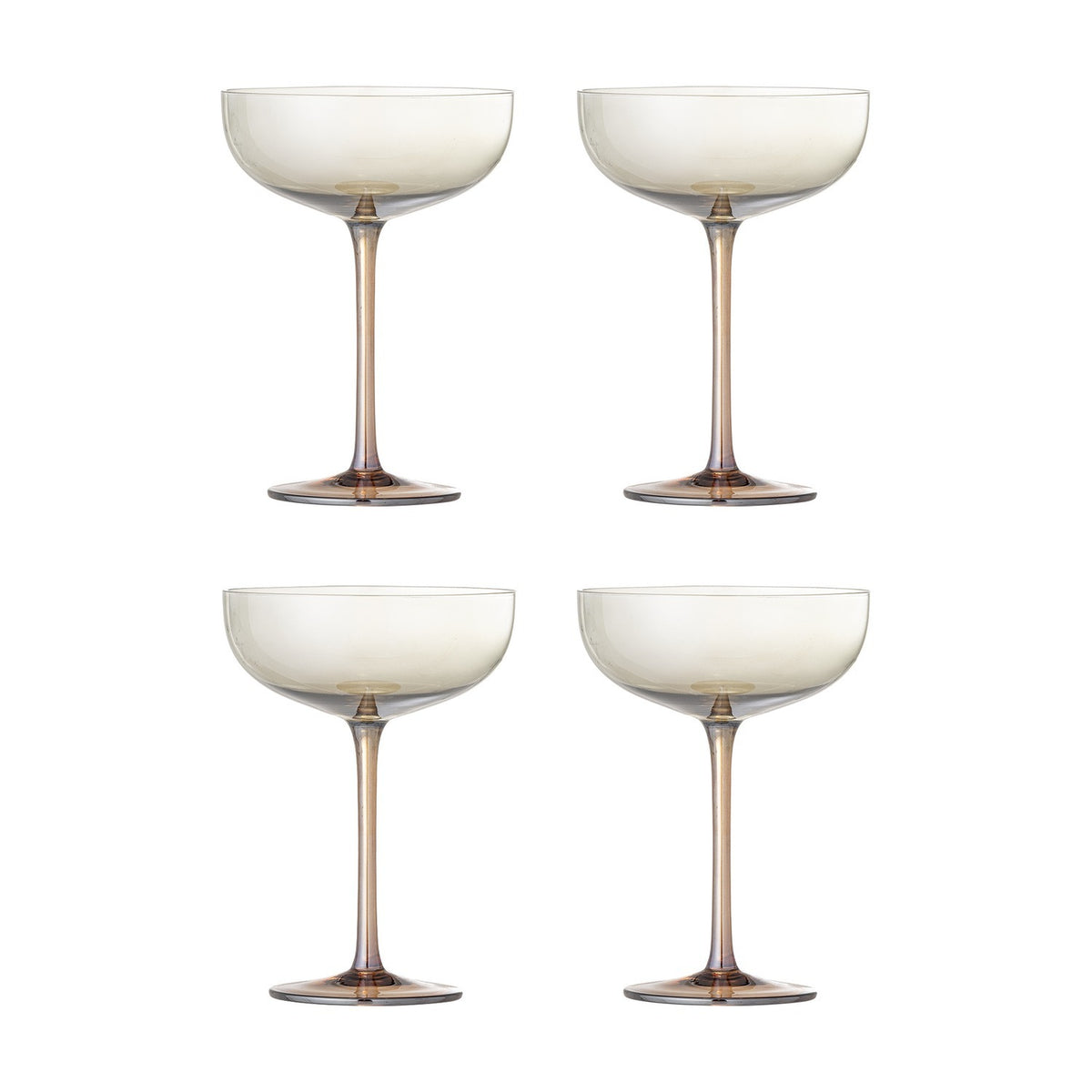 Aston Cocktail Glasses Set of 4 - Bronze