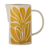 Fauni Leaf Stoneware Jug 2165ml - Yellow