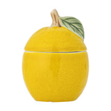 Limone Lemon Stoneware Storage Jar with Lid 220ml - Yellow