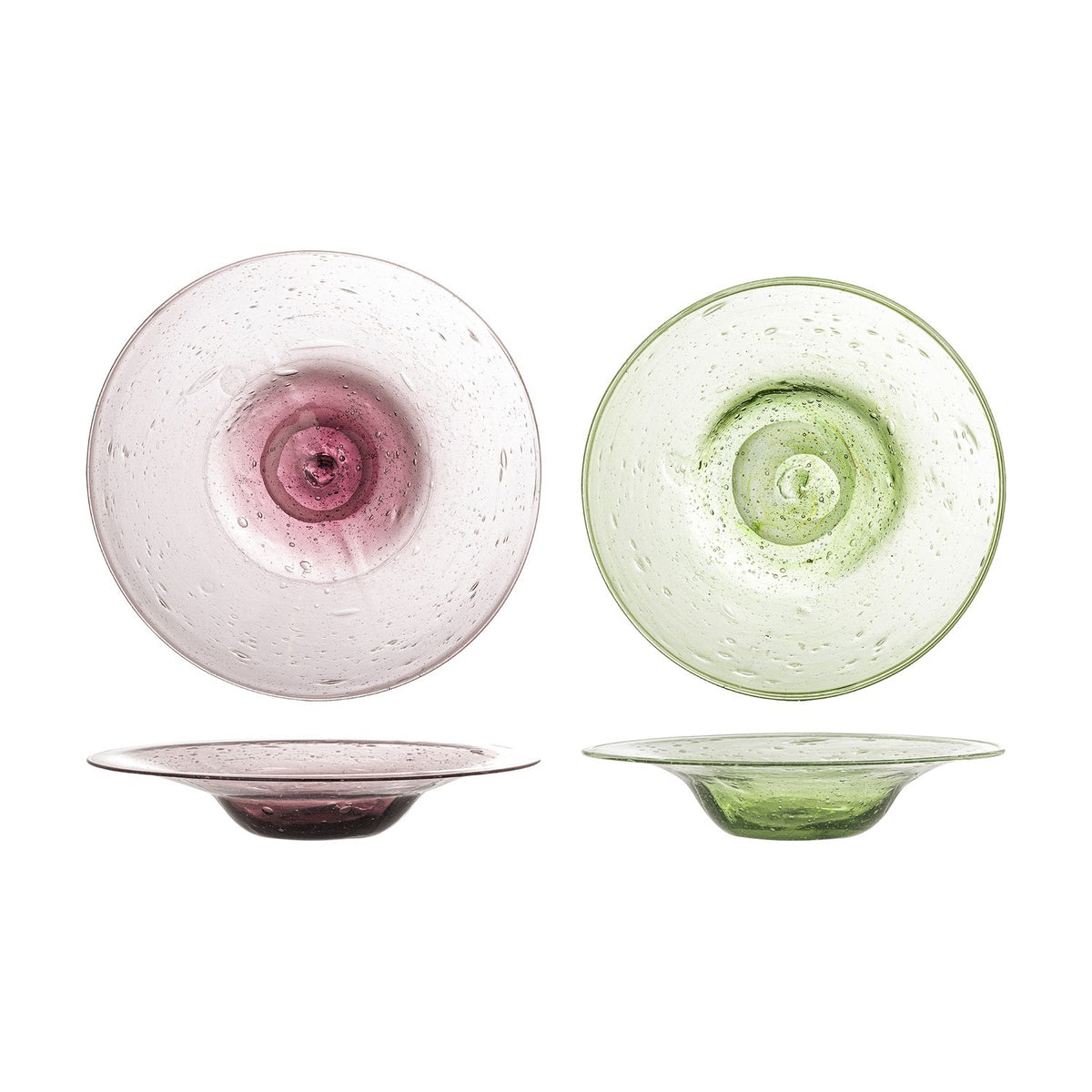 Sunil Glass Side Plates Set of 2 - Multi