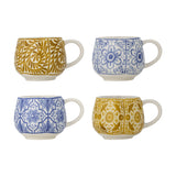 Milton Stoneware Espresso Cups 155ml Set of 4 - Multi