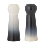 Hyman Wooden Salt & Pepper Grinders Set of 2 - Black