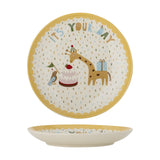 Celebrate Stoneware Plate - Yellow