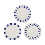 Linora Stoneware Dinner Plates Set of 3 - Blue