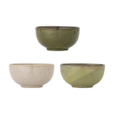 Addison Stoneware Bowls 16cm Set of 3 - Green