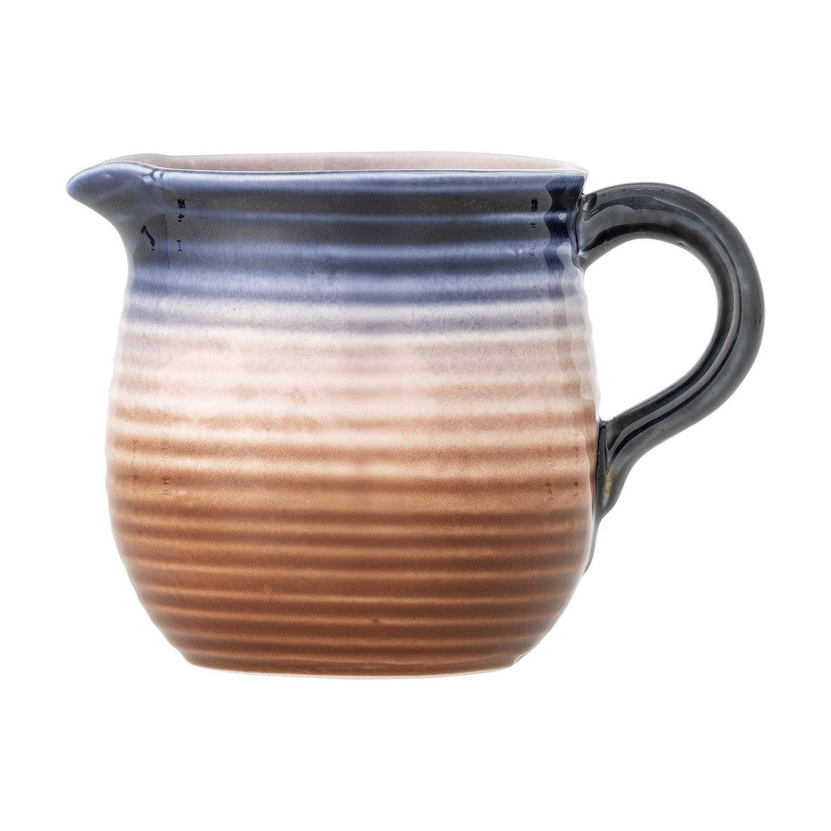 Tatum Ribbed Stoneware Milk Jug 380ml - Multi
