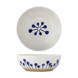 Linora Floral Stoneware Bowl 28cm - Blue
