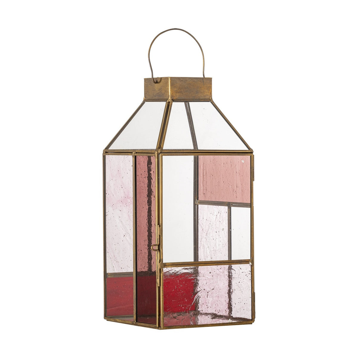 Drew Glass Outdoor Lantern - Pink