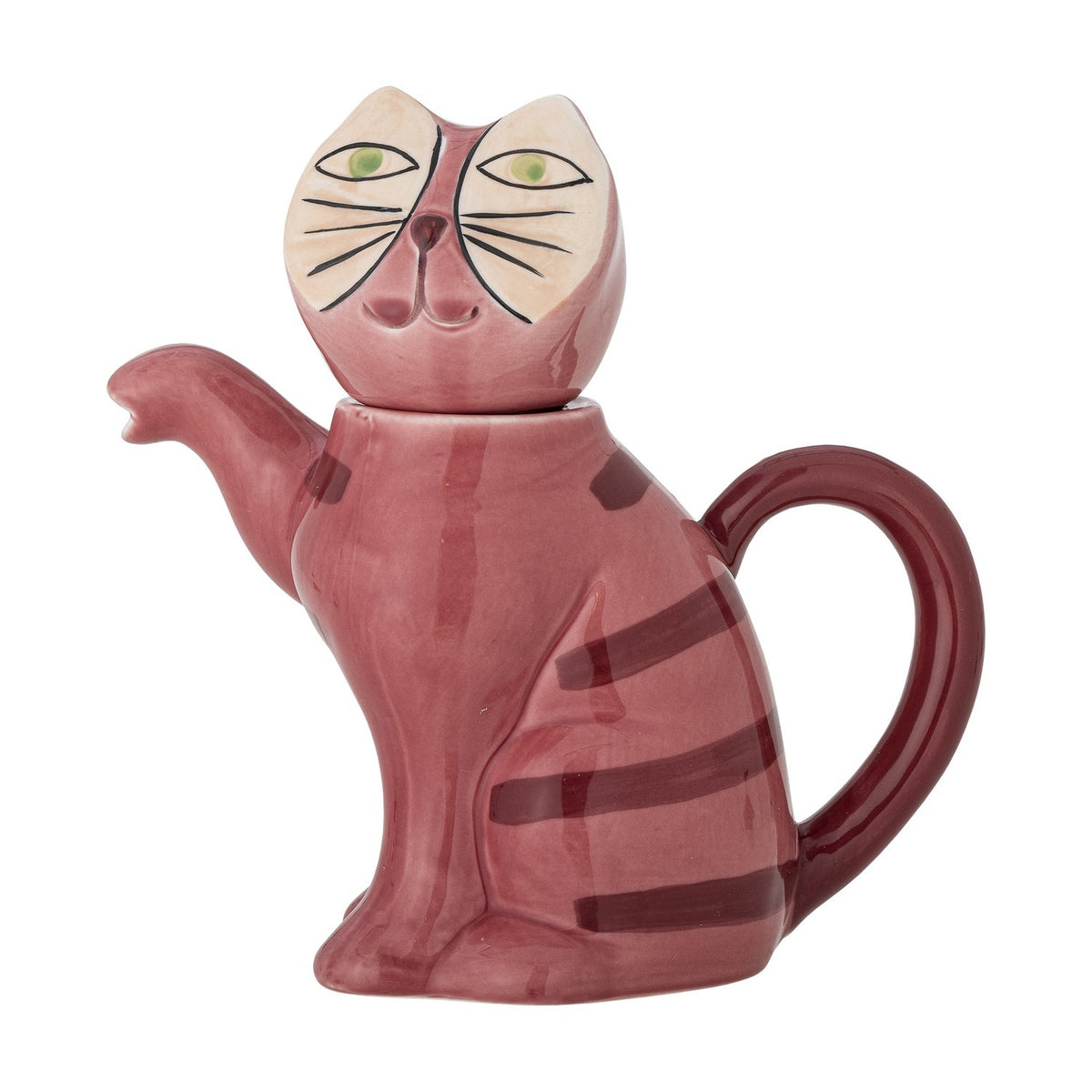 Missy Cat Stoneware Teapot 500ml - Pink