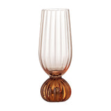 Taurin Ribbed Champagne Glass - Pink