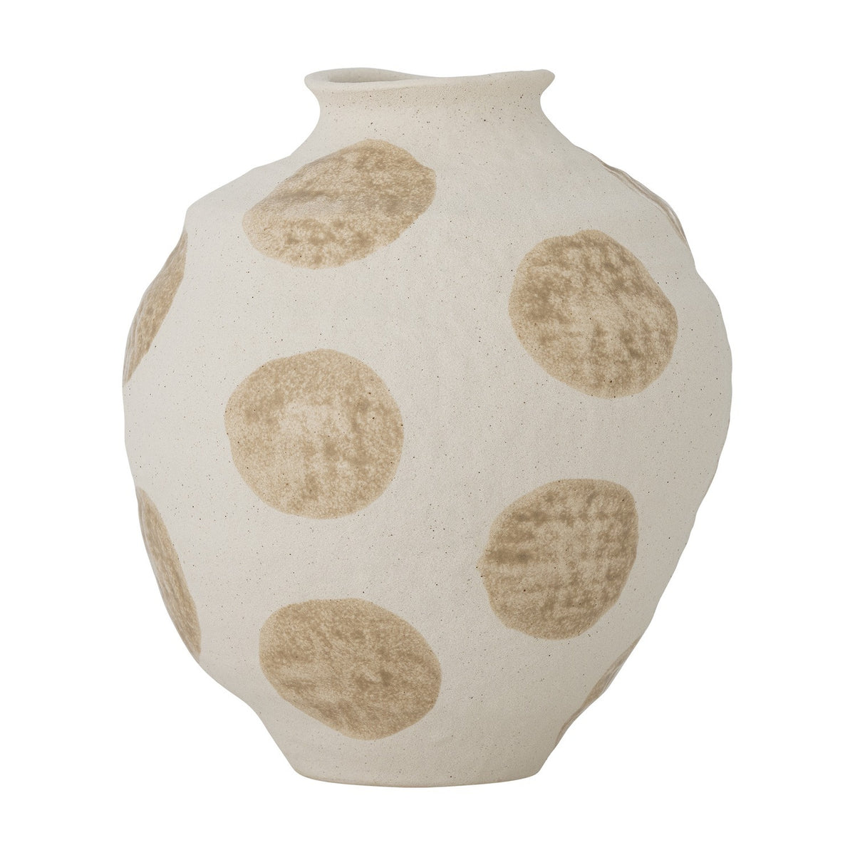 Byron Stoneware Vase 20.5cm - White