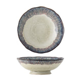 Imogen Banded Stoneware Bowl 24cm - Multi