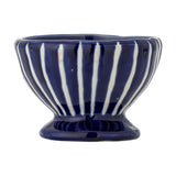 Nini Striped Stoneware Bowl 9cm - Blue