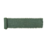 Janavi Jute Christmas Table Runner - Green