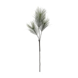 Artificial pine Christmas stem, 114cm tall, with three branches of fine green needles fanning from a slim bare stem, shown on a plain white background.