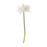 Amaryllis Artificial Christmas Stem - White