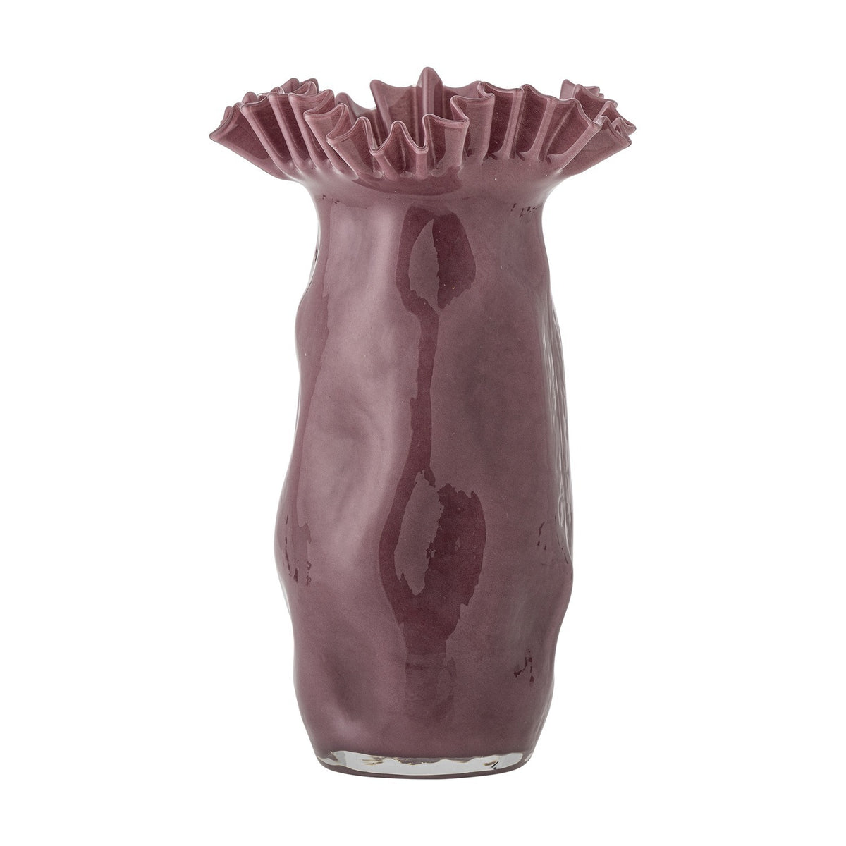 Sima Wavy Glass Vase 33cm - Purple
