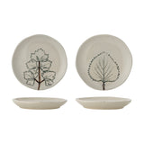 Aubrin Crackle Stoneware Plates Set of 2 - Cream