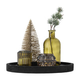 Sanga Round Trays with Tealight Holders Set of 6 - Green