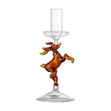 Dasho Glass Christmas Candle Holder - Amber