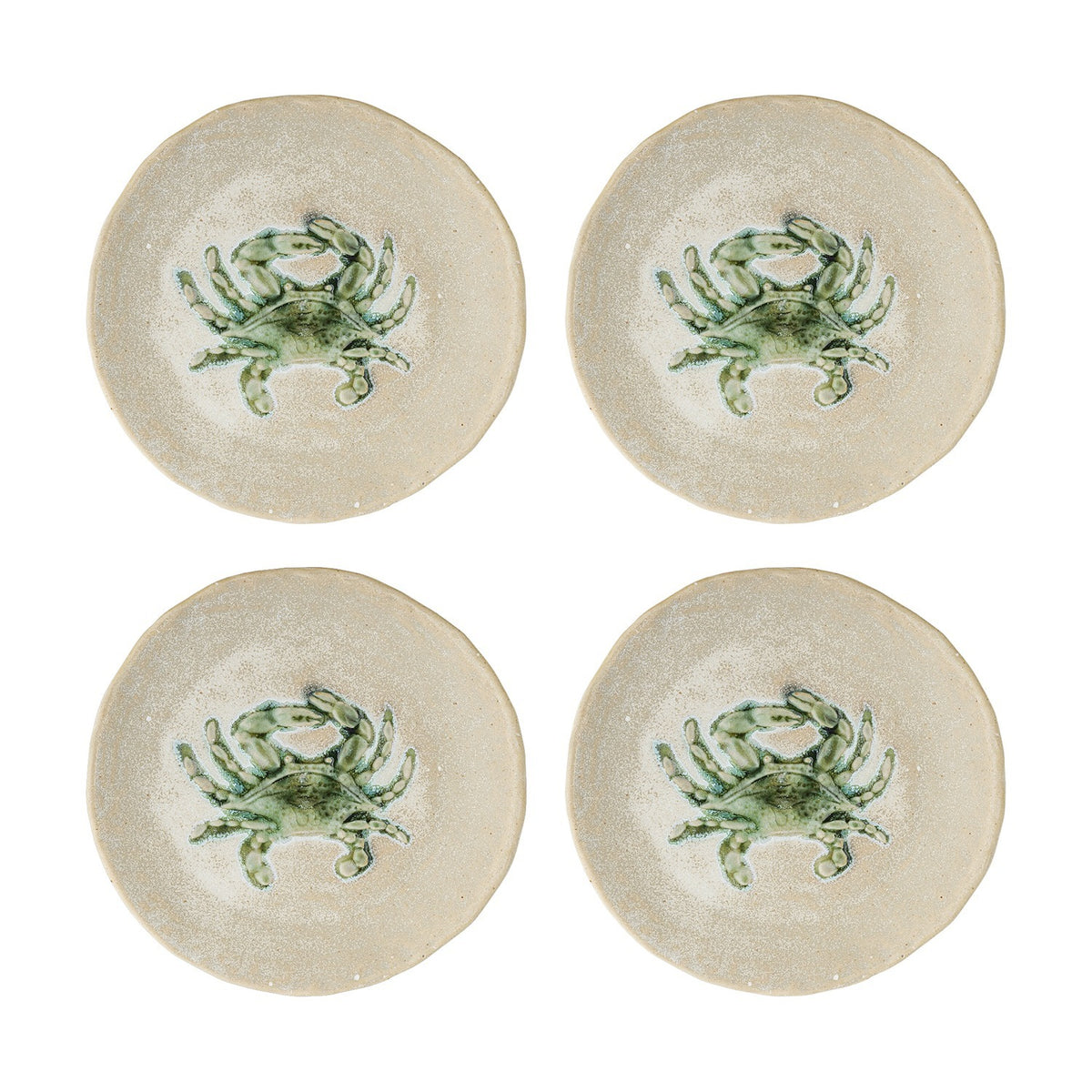 Hadden Stoneware Plates Set of 4 - Beige