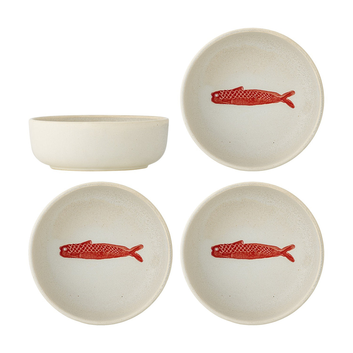 Hadden Stoneware Bowls 14.5cm Set of 4 - Cream