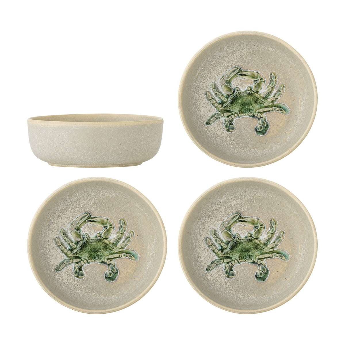 Hadden Stoneware Bowls 14.5cm Set of 4 - Beige