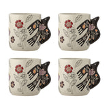 Vivielle Stoneware Cups 325ml Set of 4 - Multi