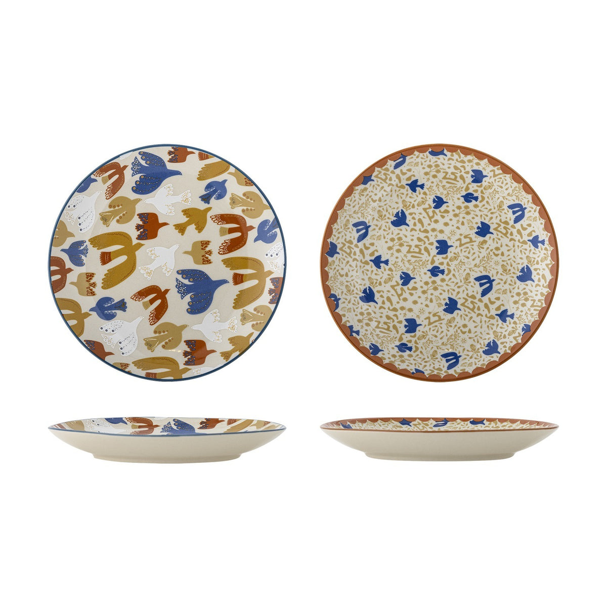 Anniversary Stoneware Side Plates Set of 2 - Multi