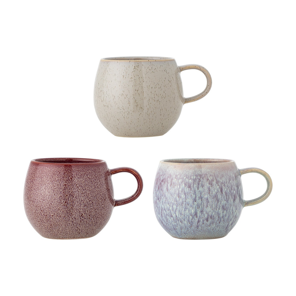 Addison Speckled Stoneware Mugs 500ml Set of 3 - Multi